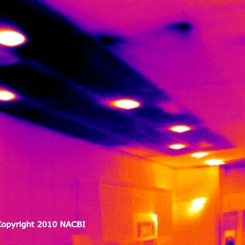 Commercial infrared insulation heat loss survey