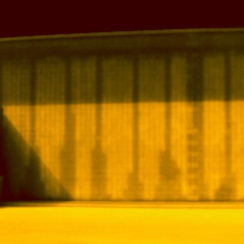 Commercial block wall (CMU) infrared inspection